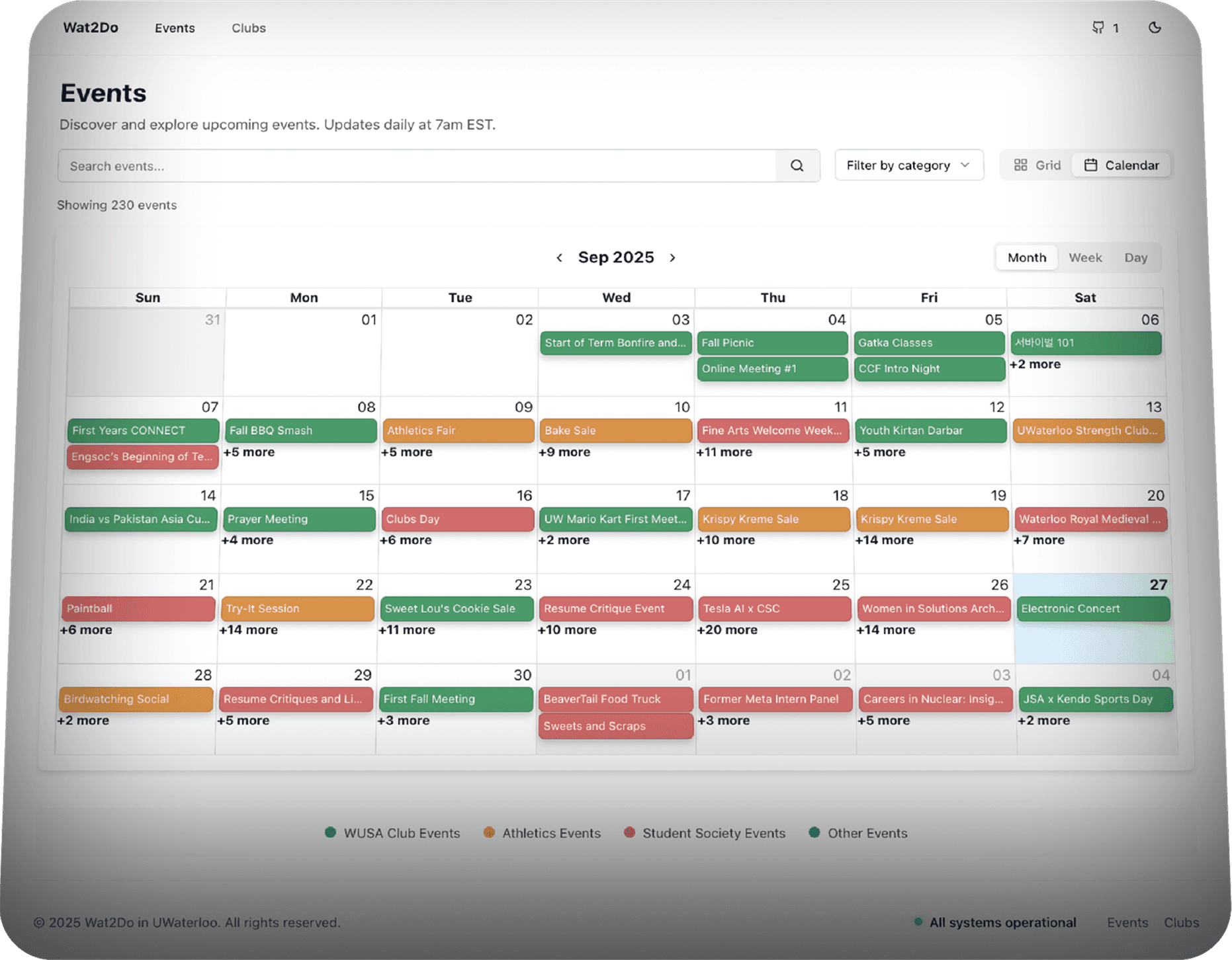 Building a comprehensive platform for students to discover and join club events across campus